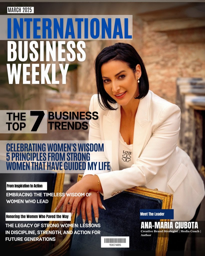 International Business Weekly cover: Ana-Maria Ciubota